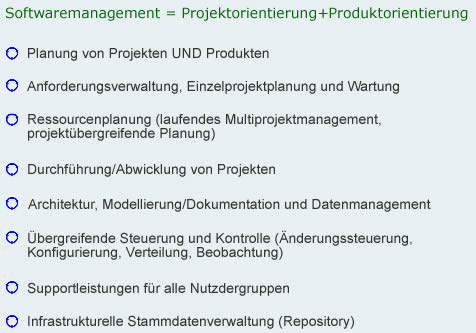 Projekt- und Produktorientierung im Softwaremanagement